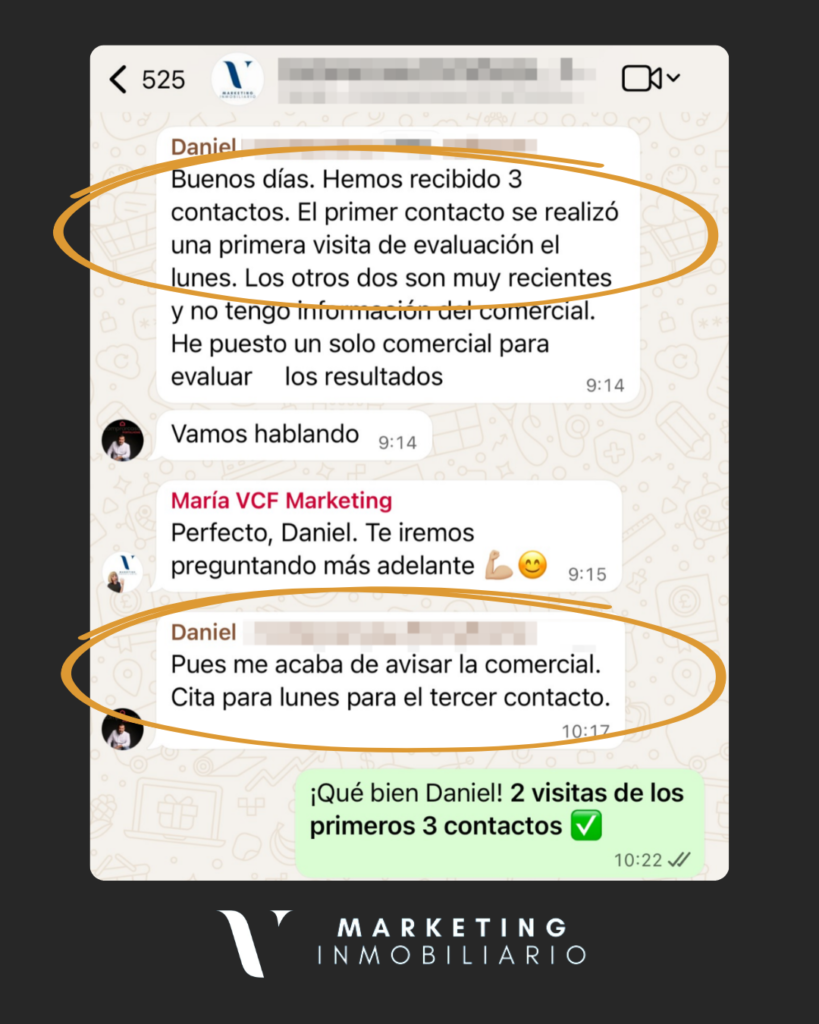 Testimonio captación de propietarios de cliente VCF Marketing Inmo. Testimonio de cliente de VCF Marketing Inmo. en Granada, dos visitas para vender su propiedad en sólo 3 contactos.