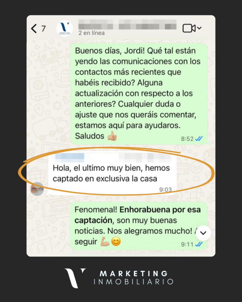 Testimonio de cliente de VCF Marketing Inmo. en Manresa, casa captada en exclusiva.